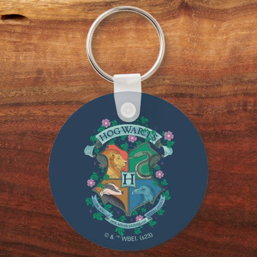 HOGWARTS™ Floral Crest Sleutelhanger (Voorkant)