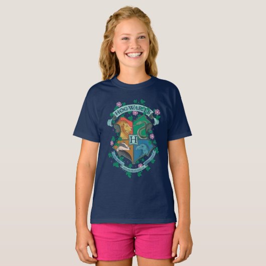 HOGWARTS™ Floral Crest T-shirt (Voorkant volledig)