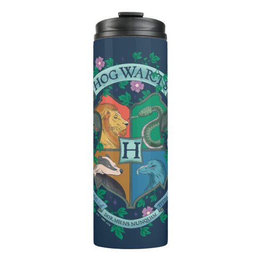 HOGWARTS™ Floral Crest Thermosbeker (Voorkant)
