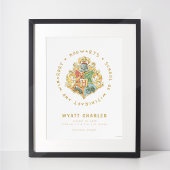 HOGWARTS™-geboorte statistieken poster voor baby's