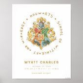 HOGWARTS™-geboorte statistieken poster voor baby's (Voorkant)