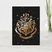 HOGWARTS™ Ghear Golden Crest Feestdagen Kaart (Voorkant)