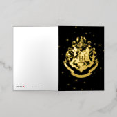 HOGWARTS™ Ghear Golden Crest Folie Wenskaart (Buiten Laag)