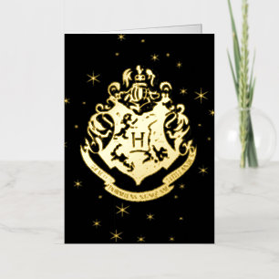 HOGWARTS™ Ghear Golden Crest Folie Wenskaart