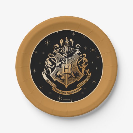 HOGWARTS™ Ghear Golden Crest Papieren Bordje (Voorkant)