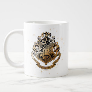 HOGWARTS™ Glanzende Gouden Crest Grote Koffiekop