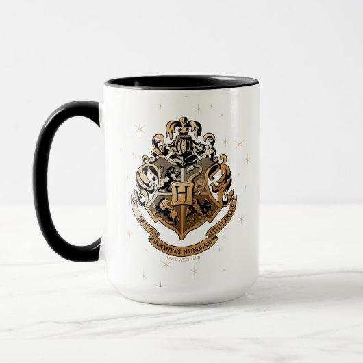 HOGWARTS™ Glanzende Gouden Crest Mok (Links)