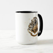 HOGWARTS™ Glanzende Gouden Crest Mok (Voorkant rechts)