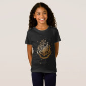 HOGWARTS™ Glanzende Gouden Crest T-shirt (Voorkant volledig)