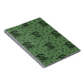 HOGWARTS™ groen patroon Notitieboek (Rechterzijde)