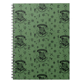 HOGWARTS™ groen patroon Notitieboek