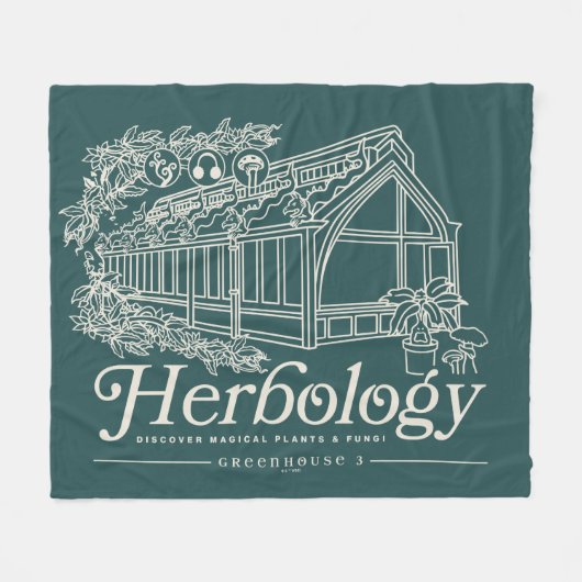 HOGWARTS™ Herbology Greenhouse Fleece Deken (Voorkant (Horizontaal))