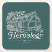 HOGWARTS™ Herbology Greenhouse Kartonnen Onderzetters (Voorkant)
