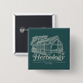 HOGWARTS™ Herbology Greenhouse Vierkante Button 5,1 Cm (Voorkant /achterkant)