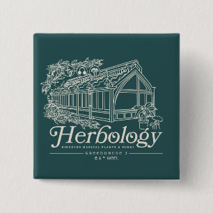 HOGWARTS™ Herbology Greenhouse Vierkante Button 5,1 Cm
