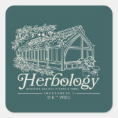 HOGWARTS™ Herbology Greenhouse Vierkante Sticker (Voorkant)