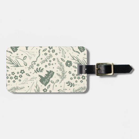 HOGWARTS™ Herbology Magic Pattern Bagagelabel (Voorkant horizontaal)