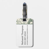 HOGWARTS™ Herbology Magic Pattern Bagagelabel (Achterkant verticaal)