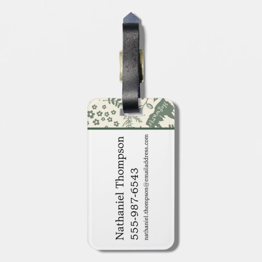 HOGWARTS™ Herbology Magic Pattern Bagagelabel