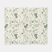 HOGWARTS™ Herbology Magic Pattern Fleece Deken (Voorkant (Horizontaal))