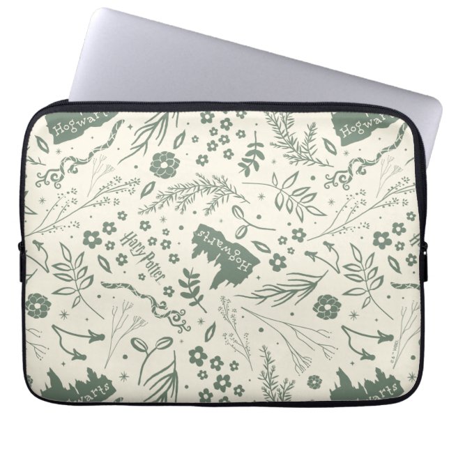 HOGWARTS™ Herbology Magic Pattern Laptop Sleeve (Voorkant)