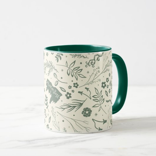 HOGWARTS™ Herbology Magic Pattern Mok (Voorkant rechts)