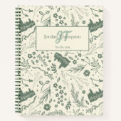 HOGWARTS™ Herbology Magic Pattern Notitieboek (Voorkant)