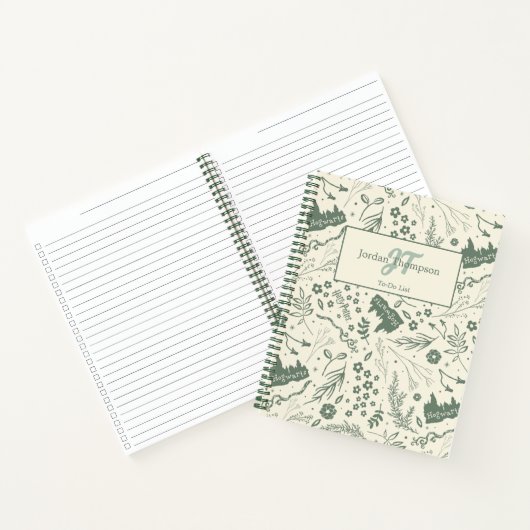 HOGWARTS™ Herbology Magic Pattern Notitieboek (Binnen)
