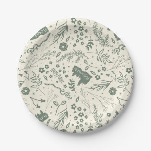 HOGWARTS™ Herbology Magic Pattern Papieren Bordje