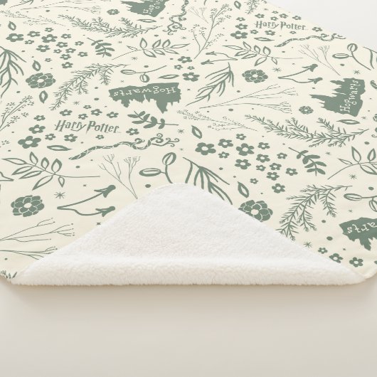 HOGWARTS™ Herbology Magic Pattern Sherpa Deken (3/4)