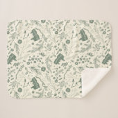 HOGWARTS™ Herbology Magic Pattern Sherpa Deken (Voorkant (horizontaal))