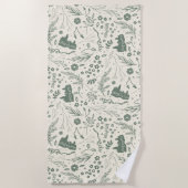 HOGWARTS™ Herbology Magic Pattern Strandlaken (Voorkant)