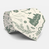 HOGWARTS™ Herbology Magic Pattern Stropdas (Opgerold)
