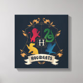 HOGWARTS™ House Crest Canvas Afdruk (Voorkant)