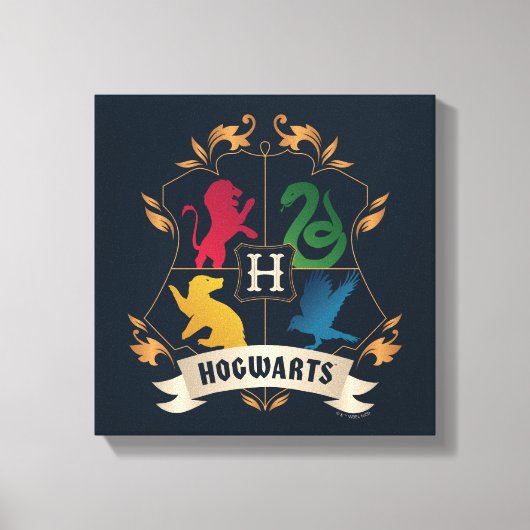 HOGWARTS™ House Crest Canvas Afdruk (Voorkant)