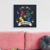 HOGWARTS™ House Crest Canvas Afdruk (Insitu (Woonkamer))