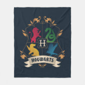 HOGWARTS™ House Crest Fleece Deken (Voorkant)