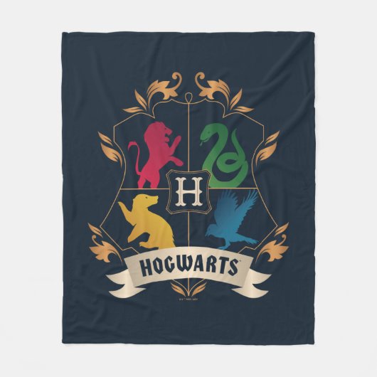  HOGWARTS™ House Crest Fleece Deken (Voorkant)