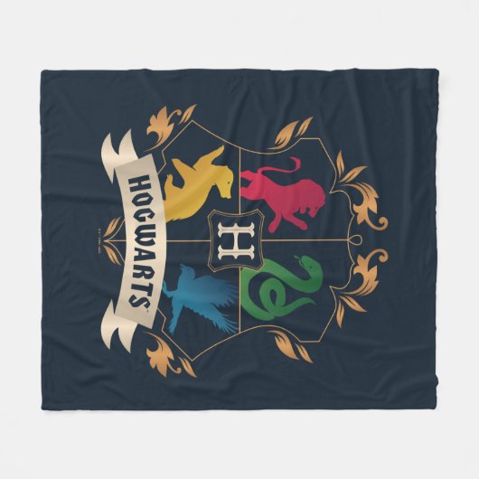 HOGWARTS™ House Crest Fleece Deken (Voorkant (Horizontaal))