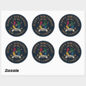  HOGWARTS™ House Crest | Gefeliciteerd Ronde Sticker (Vel)