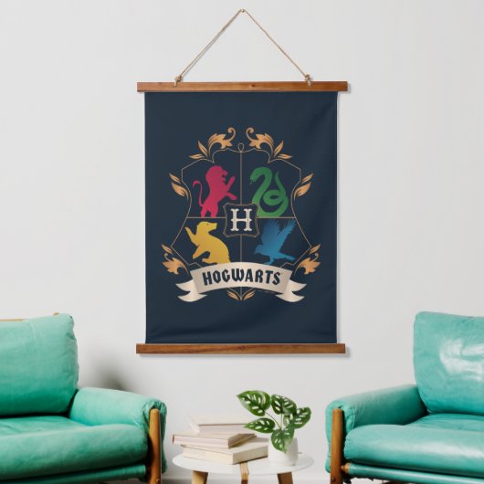 HOGWARTS™ House Crest Hangend Wandkleed (Woonkamer)