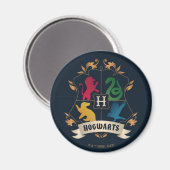 HOGWARTS™ House Crest Magneet (Voorkant / Achterkant)