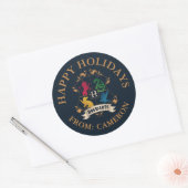 HOGWARTS™ House Crest PRETTIGE FEESTDAGEN | Ronde Sticker (Envelop)