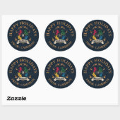 HOGWARTS™ House Crest PRETTIGE FEESTDAGEN | Ronde Sticker (Vel)