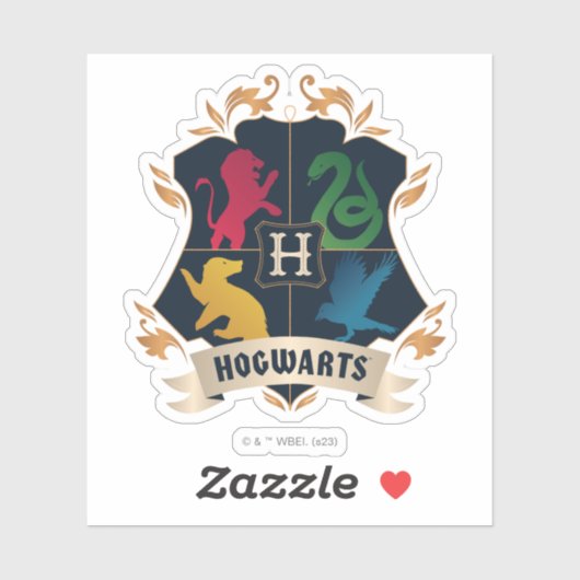  HOGWARTS™ House Crest Sticker (Vel)