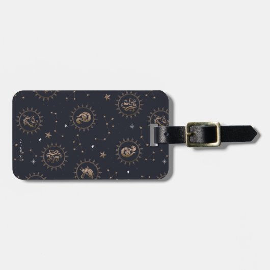 Hogwarts House Crests Constellation Pattern Bagagelabel (Voorkant horizontaal)
