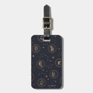 Hogwarts House Crests Constellation Pattern Bagagelabel