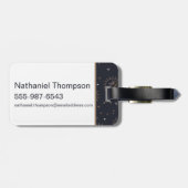 Hogwarts House Crests Constellation Pattern Bagagelabel (Achterkant horizontaal)