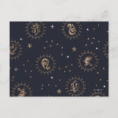 Hogwarts House Crests Constellation Pattern Briefkaart (Voorkant)