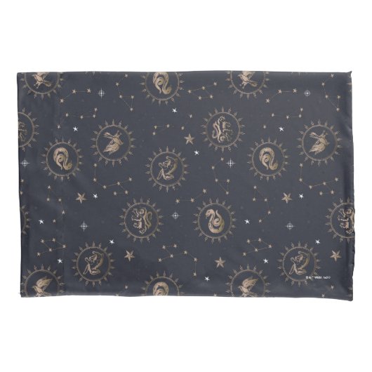 Hogwarts House Crests Constellation Pattern Kussensloop (Voorkant)